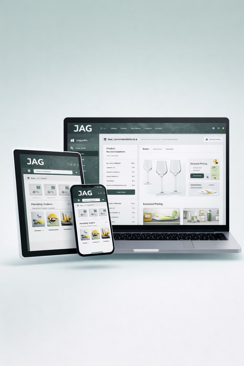 JAG Supplies B2B Platform - Case study showing JAG Supplies B2B E-Commerce Platform interface and design